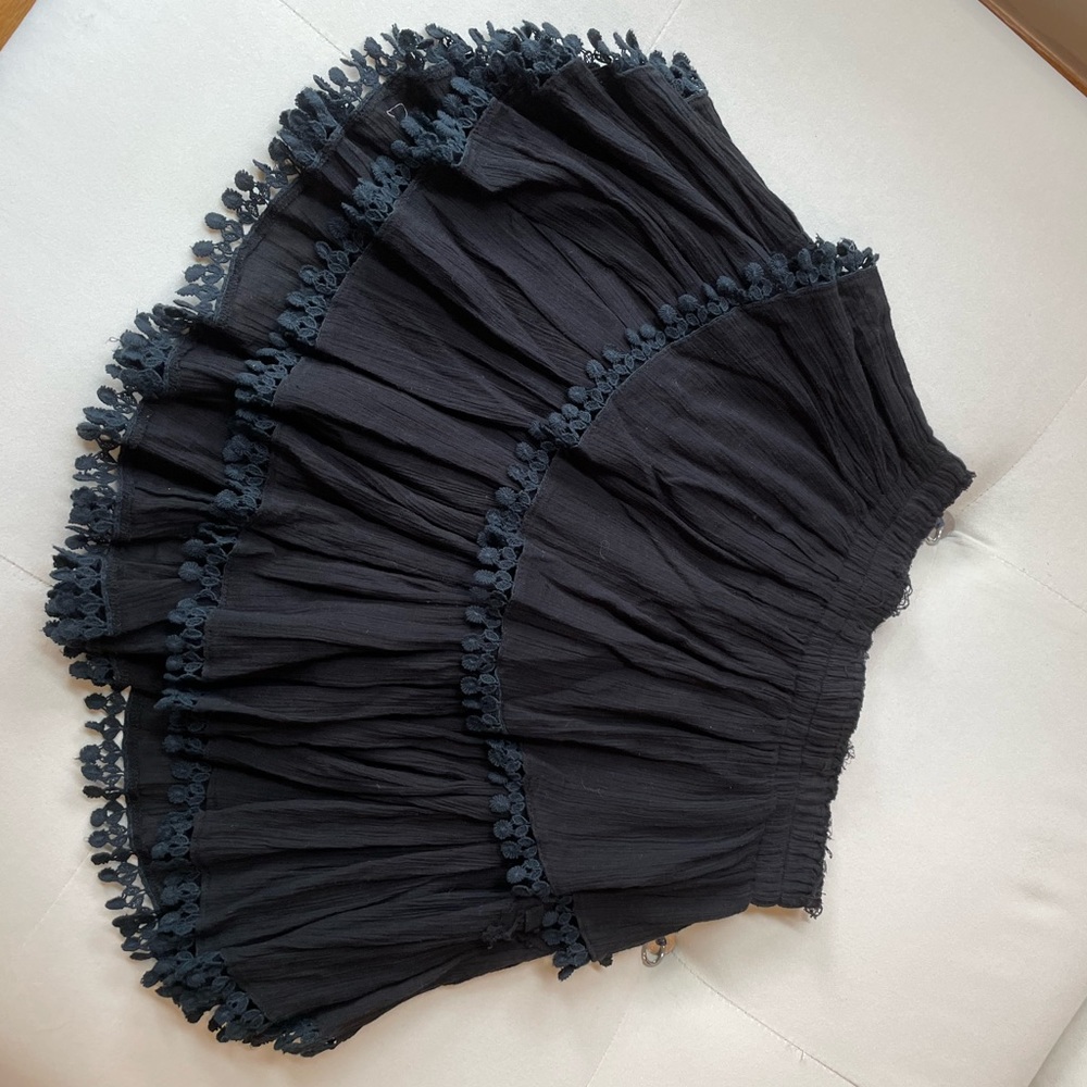 LoveShackFancy black skirt